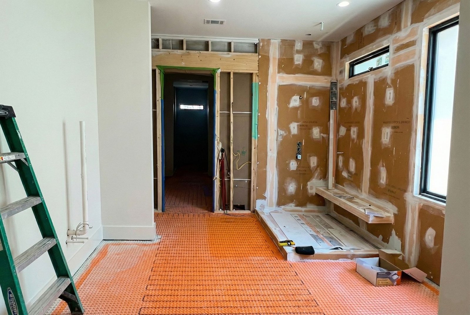 Bare substrate before installation